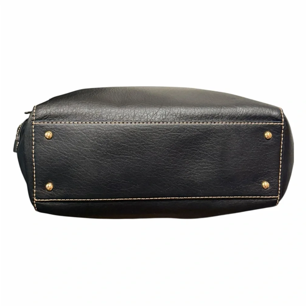 Lauren Ralph Lauren Sheldon Leather Tote Black - Picture 9 of 16